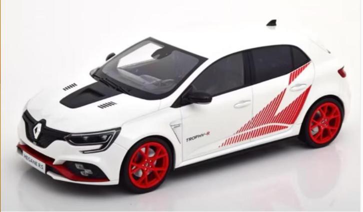 RENAULT MEGANE RS TROPHY R 2019 WIT schaal 1/18 NOREV 185239, Hobby en Vrije tijd, Modelauto's | 1:18, Nieuw, Auto, Norev, Verzenden