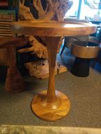 Planten tafel bijzet tafel rond hout, Ophalen of Verzenden, Rond, Hout, 60 cm of meer