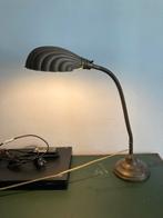 Antieke Engelse Bureaulamp, Ophalen, Gebruikt, Metaal, Minder dan 50 cm