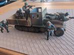 5 Duitse soldaten met een halfstaartvoertuig 1:35, Hobby en Vrije tijd, Modelbouw | Figuren en Diorama's, Ophalen of Verzenden