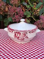 Franse dekschaal rood, Antiek en Kunst, Antiek | Servies los, Ophalen of Verzenden