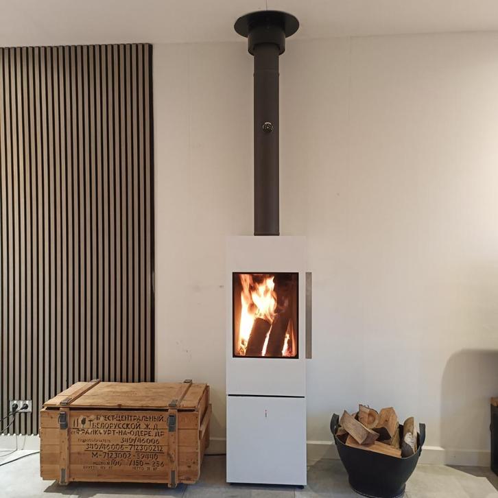 Spartherm SEO S, met S-Thermatik. Bediening via App 5 Kw, Huis en Inrichting, Kachels, Gebruikt, Vrijstaand, Houtkachel, Hout