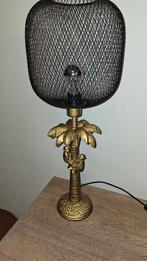 Unieke gouden palmboom lamp met aapjes, Ophalen of Verzenden, Zo goed als nieuw, Minder dan 100 cm, Metaal