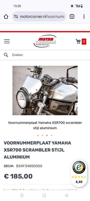 XSR 700 WINDSCHERM SILVER SCREEN beschikbaar voor biedingen