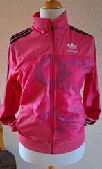 Vintage! Adidas trainingsjack roze, zwarte bies, Kleding | Dames, Sportkleding, Maat 38/40 (M), Ophalen of Verzenden, Fitness of Aerobics
