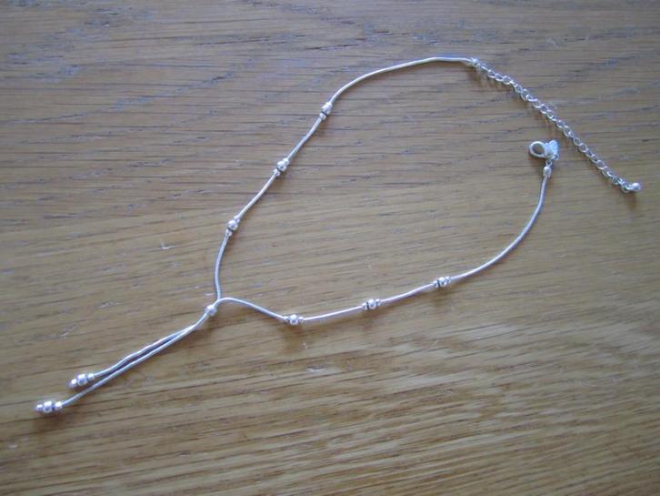 fijn kettinkje, Sieraden, Tassen en Uiterlijk, Kettingen, Nieuw, Overige materialen, Zilver, Verstelbaar, Ophalen of Verzenden