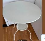 Bijzettafel, Huis en Inrichting, Tafels | Bijzettafels, Ophalen, Minder dan 55 cm, Gebruikt, Metaal of Aluminium