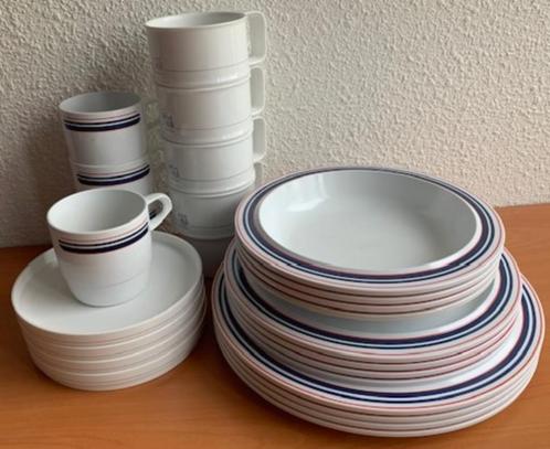 Mepal Rosti Classic: 4-p. servies; print Marina #1(retro), Caravans en Kamperen, Kampeeraccessoires, Zo goed als nieuw, Ophalen of Verzenden