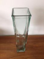Glazen vaas 32 cm hoog z.g.a.n. KOOPJE, Minder dan 50 cm, Glas, Ophalen of Verzenden, Zo goed als nieuw