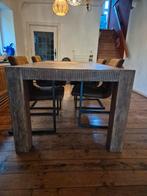 Teak eet tafel, Huis en Inrichting, Tafels | Eettafels, Ophalen, Zo goed als nieuw, Rechthoekig, 100 tot 150 cm