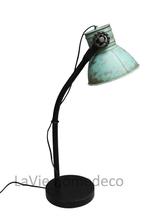 Prachtige tafellamp Antic Green metaal, Huis en Inrichting, Lampen | Tafellampen, Verzenden, Nieuw, Metaal, Minder dan 50 cm