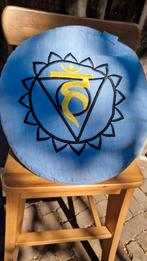 Spiru meditatiekussen blauw. 5e chakra vishuddha 36x15cm., Ophalen of Verzenden, Zo goed als nieuw, Ring, Bord of Paal
