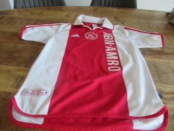Mooi Iconisch Schaars Rare Ajax shirt 1900-2000 maat 176 beschikbaar voor biedingen