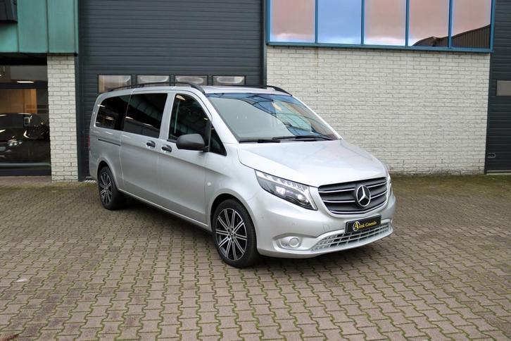 Mercedes-Benz Vito 124 CDI L3 Dubbelcabine BPM vrij 9G-TRONI, Auto's, Bestelauto's, Bedrijf, Te koop, ABS, Achteruitrijcamera
