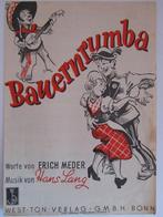 BAUERNRUMBA **Oude Bladmuziek uit 1948**, Muziek en Instrumenten, Ophalen of Verzenden, Gebruikt, Artiest of Componist, Overige genres