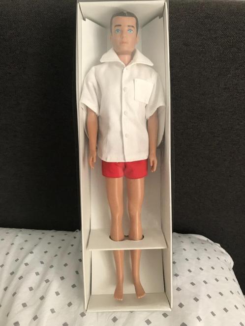 Vintage Barbie Ken in opbergbox, Verzamelen, Poppen, Gebruikt, Fashion Doll, Ophalen of Verzenden