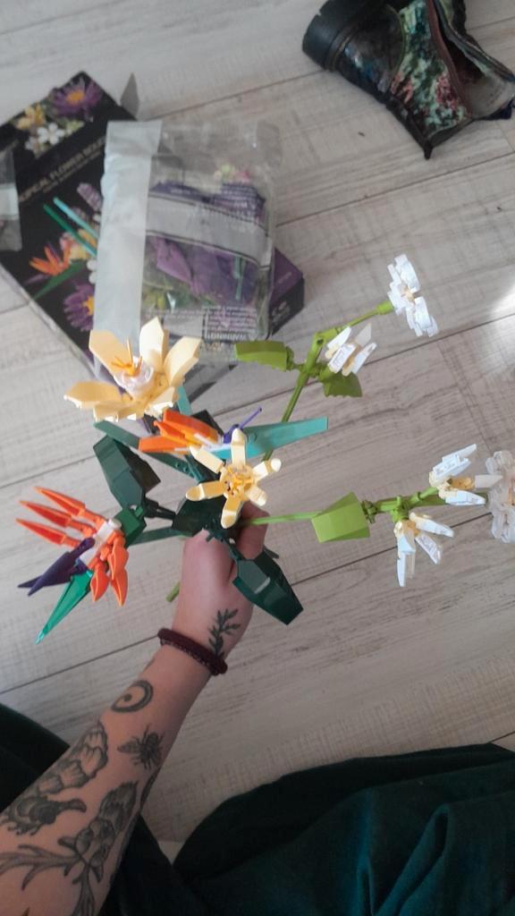 Boeket bloemen (namaak maar erg mooie), Kinderen en Baby's, Speelgoed | Bouwstenen, Zo goed als nieuw, Ophalen of Verzenden
