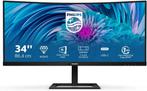 Philips 346E2CUAE/00 Ultrawide Curved, 61 t/m 100 Hz, Hoofdtelefoonaansluiting, PHILIPS, Ophalen of Verzenden