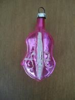 Oude glazen kerstbal viool / gitaar / bas, Antiek en Kunst, Ophalen of Verzenden