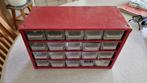 vintage metalen organizer schroeven spijkers, Ophalen of Verzenden, Gebruikt, Overige typen