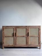 Rotan webbing dressoir kast Xenos, Huis en Inrichting, Kasten | Dressoirs, Ophalen, Zo goed als nieuw, 25 tot 50 cm