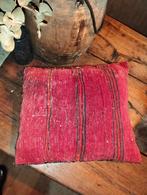 Brocante vintage oude Oosters kussen, ., Vierkant, Ophalen of Verzenden, Zo goed als nieuw