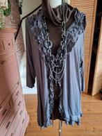Sybel vest grijs xxl roesjes, Kleding | Dames, Grote Maten, Ophalen of Verzenden, Zo goed als nieuw, Grijs, Trui of Vest