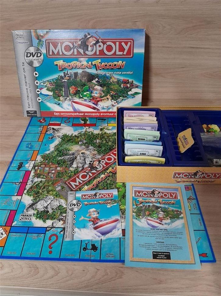 monopoly tropical tycoon dvd [s1173], Hobby en Vrije tijd, Gezelschapsspellen | Bordspellen, Zo goed als nieuw, Ophalen of Verzenden