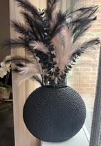 Vaas inclusief kunstbloemen, Huis en Inrichting, Overige kleuren, Ophalen of Verzenden, Minder dan 50 cm, Glas