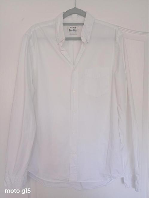 Acne Studios overhemd, Kleding | Heren, Overhemden, Zo goed als nieuw, Halswijdte 38 (S) of kleiner, Wit, Ophalen of Verzenden