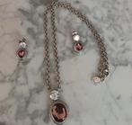 Ti Sento set ketting met oorbellen, Sieraden, Tassen en Uiterlijk, Kettingen, Verzenden, Zo goed als nieuw, Zilver