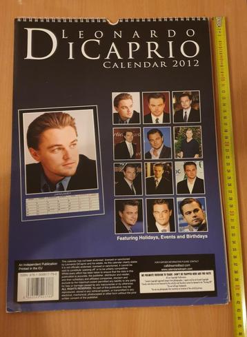 Kalender Leonardo Di Caprio 2012 Met prachtige foto 's 42x34