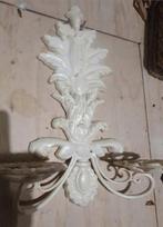 Groot smeed/ gietijzer kandelaar vintage, Ophalen of Verzenden, Overige materialen