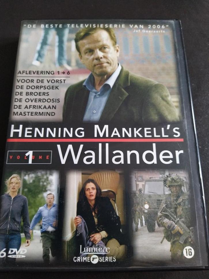 Wallander Volume 1 - Henning Mankell - 6 DVD Boxset, Cd's en Dvd's, Dvd's | Tv en Series, Zo goed als nieuw, Thriller, Boxset