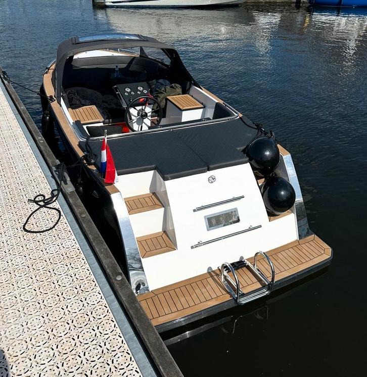 Maxima 630 Antraciet met 60pk motor, Watersport en Boten, Motorboten en Motorjachten, Gebruikt, Polyester, 6 tot 9 meter, Benzine