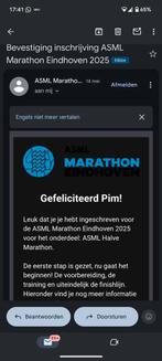 Eindhoven ASML halve marathon, Tickets en Kaartjes, Evenementen en Festivals, Eén persoon