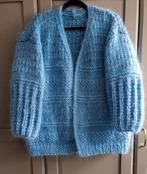 Nieuw handgemaakt mohair vest, een maat, halflang, Nieuw, Blauw, Ophalen of Verzenden, Maat 46/48 (XL) of groter