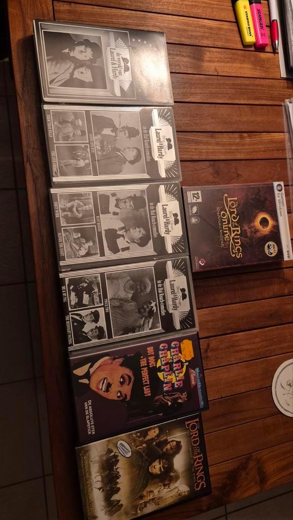DVD/PC Games: Laurel & Hardy, Chaplin, Lord of the Rings, Cd's en Dvd's, VHS | Film, Gebruikt, Science Fiction en Fantasy, Alle leeftijden