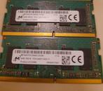 2 x 4GB 1Rx 16  pc4 2400T, Computers en Software, RAM geheugen, Ophalen of Verzenden, DDR4, Laptop