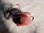 Oude fotocamera met leren tasje, Ophalen of Verzenden, Gebruikt, Compact, Overige Merken