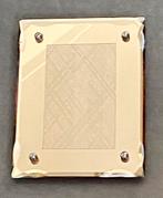 Brocante fotolijst met spiegelrand in rosegoudkleur 20x15 cm, Overige materialen, Minder dan 50 cm, Gebruikt, Ophalen of Verzenden