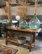 Oude houten werkbank, werktafel, eiland keuken, Ophalen, Gebruikt, Bankschroef, Baambrugge