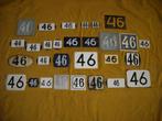 oud emaille huisnummer 46 ook 47 48 49 50 51 52 53 54 55 56, Antiek en Kunst, Antiek | Emaille, Ophalen of Verzenden