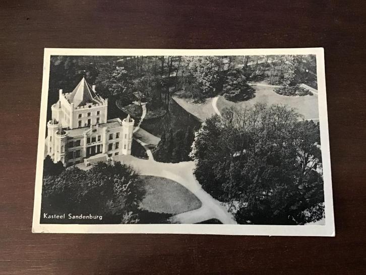 Doorn kasteel Sandenburg jaren 40 luchtopname           253, Verzamelen, Ansichtkaarten | Nederland, Gelopen, Utrecht, 1940 tot 1960