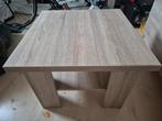 Houten robuuste bijzettafel - salontafel, Huis en Inrichting, Tafels | Bijzettafels, Vierkant, 55 tot 75 cm, Zo goed als nieuw