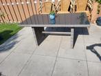 Tafel met glasplaat, Tuin en Terras, Tuinsets en Loungesets, Ophalen, Zo goed als nieuw, Wicker