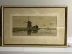 Adrianus Tuijn (1839-1921 Tekening? Molen, Antiek en Kunst, Ophalen of Verzenden