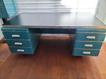 Vintage Bureau met Lades - afbeelding 12