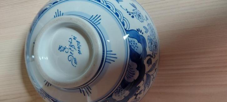 Porceleyne fles, Delft. Blauw soepschaaltje., Antiek en Kunst, Antiek | Keramiek en Aardewerk, Ophalen of Verzenden