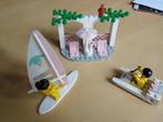 Lego 6401 Strandtent+surfster+speedboot, Ophalen of Verzenden, Zo goed als nieuw, Complete set, Lego